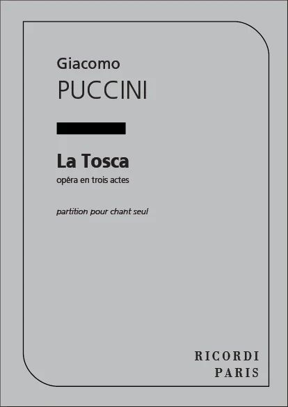 Giacomo Puccini - Tosca Livret D'Opera