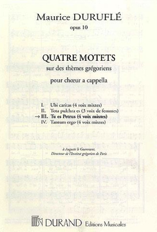 Maurice Duruflé - Tu es Petrus op. 10,3