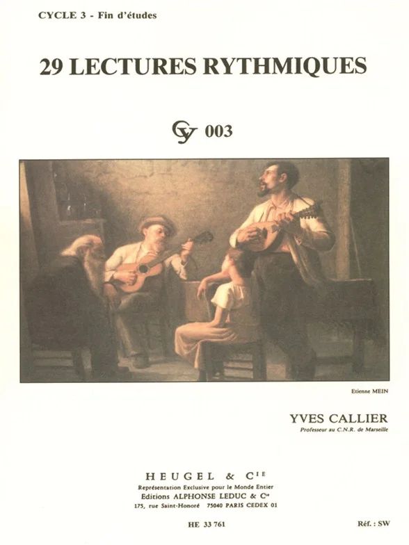 Yves Callier - 29 Lectures Rythmiques