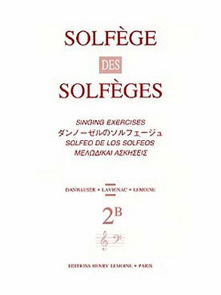 Albert Lavignac - Solfège des Solfèges Vol.2B avec accompagnement