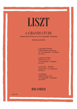 Franz Liszt - 6 Grandi Studi Da Paganini E Grande Fantasia Di