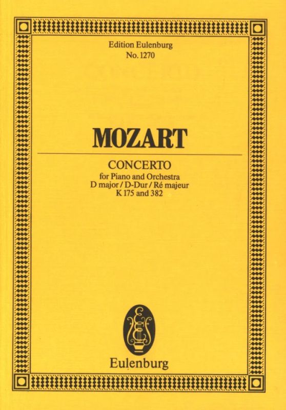 Wolfgang Amadeus Mozart - Konzert Nr. 5 mit Rondo  D-Dur KV 175 / KV 382 (1773)