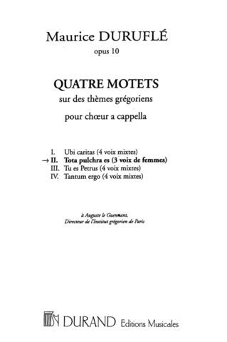 Maurice Duruflé - Tota pulchra es op.10,2
