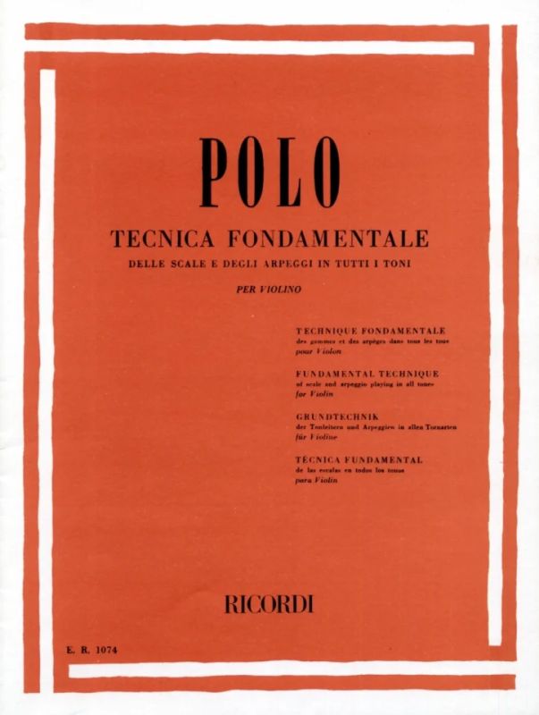 Enrico Polo - Tecnica fondamentale delle scale e degli arpeggi