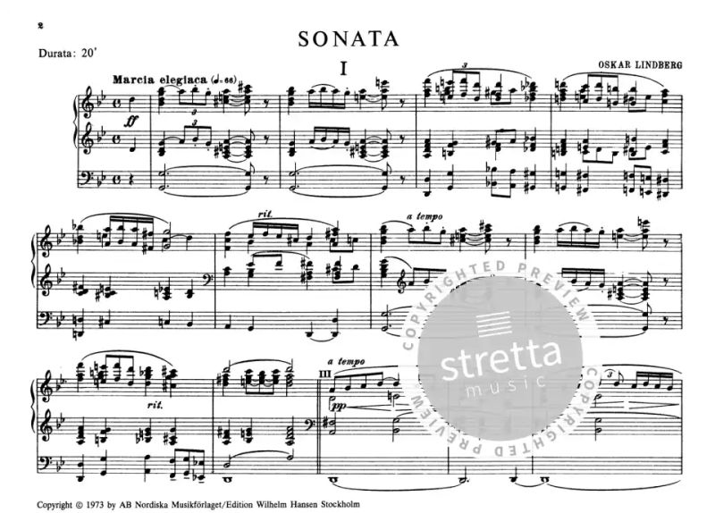 Oskar Lindberg - Sonata in G minor op. 23