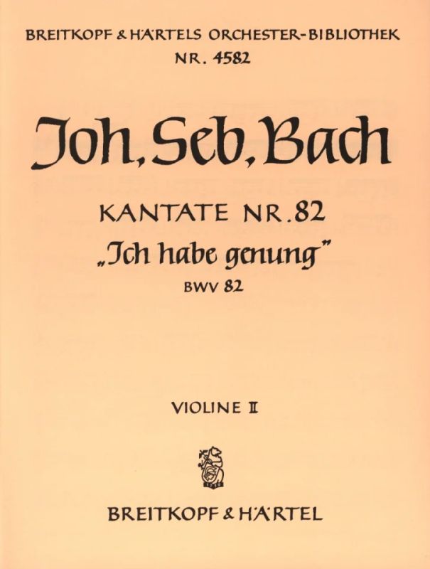 Johann Sebastian Bach - It is enough BWV 82