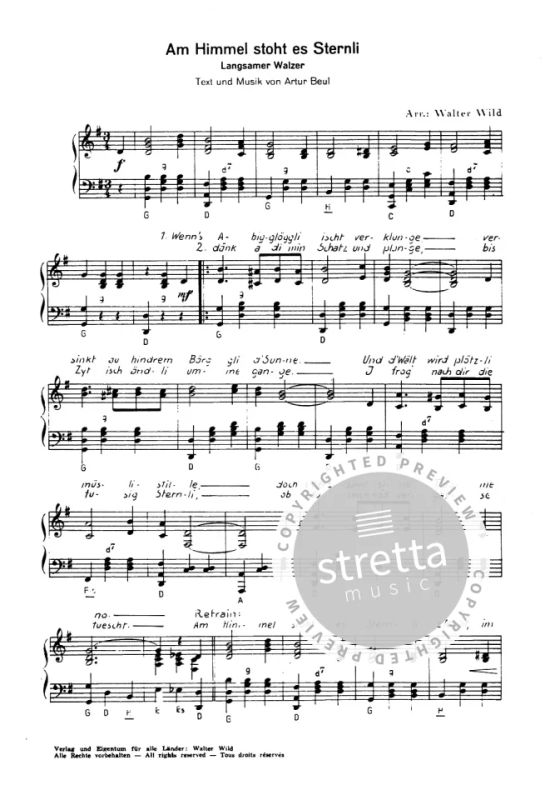 Am Himmel stoht es Sternli from Artur Beul | buy now in the Stretta sheet  music shop