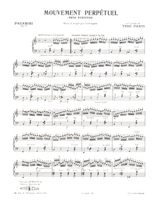 Niccolò Paganini - Moto perpetuo Op.11, Op.6