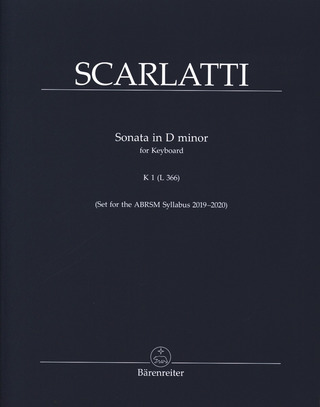 Domenico Scarlatti: Sonata in D minor K 1 (L 366)