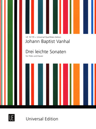 Johann Baptist Vanhal: 3 leichte Sonaten für Flöte und Klavier