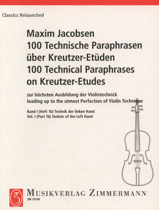 Maxim Jacobsen - 100 Technische Paraphrasen über Kreutzer-Etüden