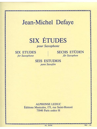 Jean-Michel Defaye - Six Etudes