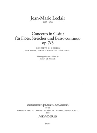 Jean-Marie Leclair - Concerto C-Dur Op 7/3