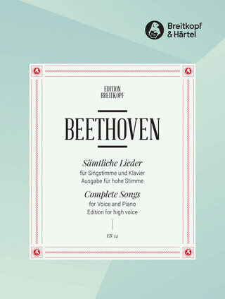 Ludwig van Beethoven - Sämtliche Lieder – hohe Stimme