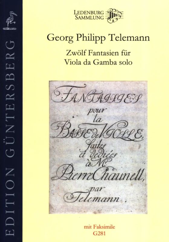 Georg Philipp Telemann - Zwölf Fantasien für Viola da Gamba solo TWV 40:26-37