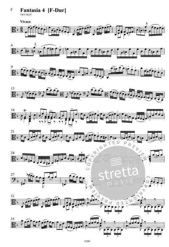 Georg Philipp Telemann - Zwölf Fantasien für Viola da Gamba solo TWV 40:26-37