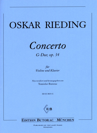 Oskar Rieding - Concerto G-Dur op. 34