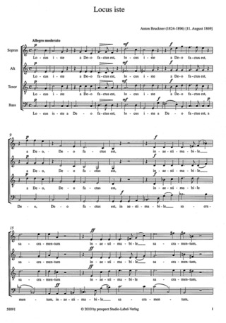 Anton Bruckner: Locus iste C-Dur (1869)