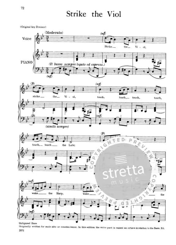 40 Songs – High Voice from Henry Purcell buy now in the Stretta sheet  music shop