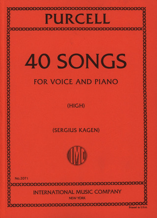 Henry Purcell: 40 Songs