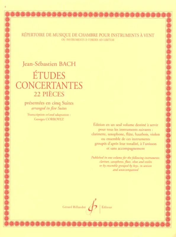 Johann Sebastian Bach - Etudes Concertantes