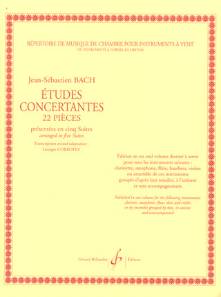 Johann Sebastian Bach - Etudes Concertantes