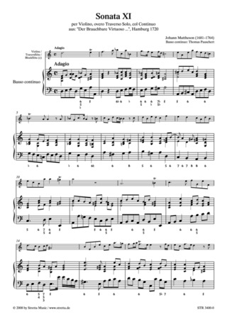 Johann Mattheson - Sonata XI