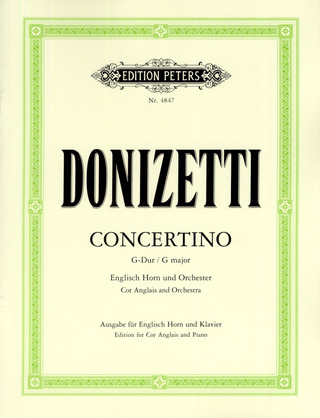 Gaetano Donizetti: Concertino für Englisch Horn und Orchester G-Dur