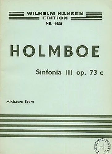 Vagn Holmboe - Sinfonia No. 3 For Strings