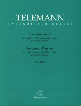 Georg Philipp Telemann: Concerto d-Moll TWV43:D2