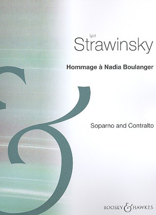 Igor Strawinsky: Hommage à Nadia Boulanger