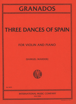 Enrique Granados - Three Dances Of Spain (Marder S.)