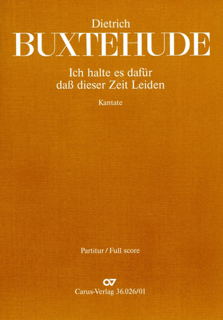 Dieterich Buxtehude - Ich halte es dafür BuxWV 48