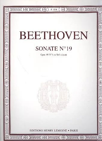 Ludwig van Beethoven - Sonate n°19 en sol min. Op.49 n°1 (0)