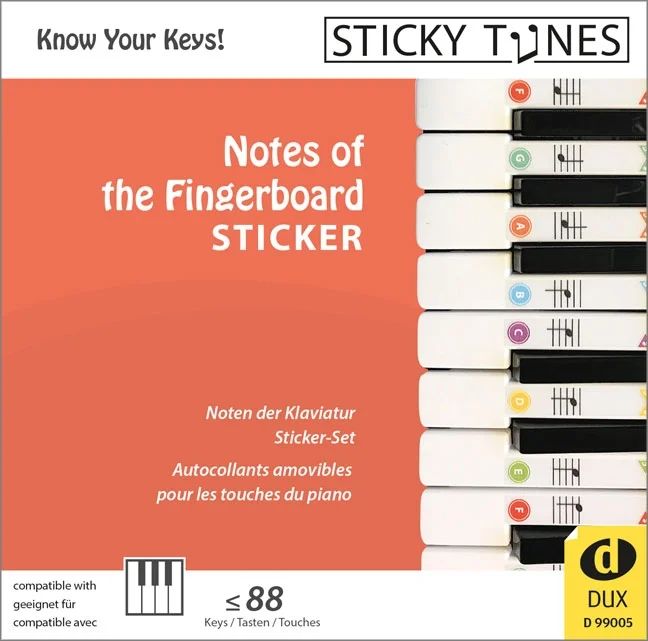 Sticky Tunes - Noten der Klaviatur