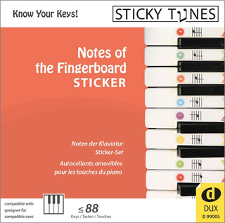 Sticky Tunes: Noten der Klaviatur