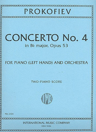 Sergei Prokofjew - Concerto No. 4 For The Left Hand Op. 53