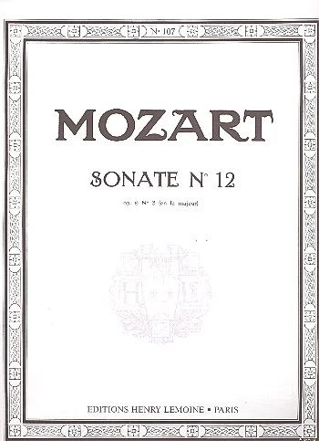 Wolfgang Amadeus Mozart - Sonate n°12 KV332 en fa maj.