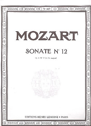 Wolfgang Amadeus Mozart - Sonate n°12 KV332 en fa maj.