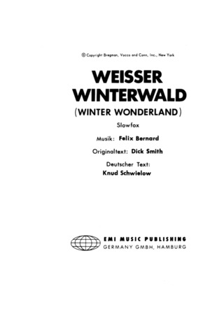 Bernard Felix - Weisser Winterwald (Winter Wonderland)