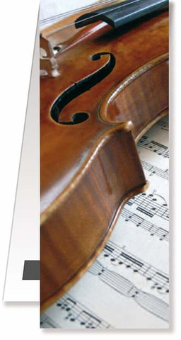 Lesezeichen Geige/Notenblatt magnetisch