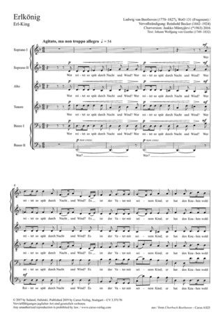 Ludwig van Beethoven: Erlkönig d-Moll op. WoO 131