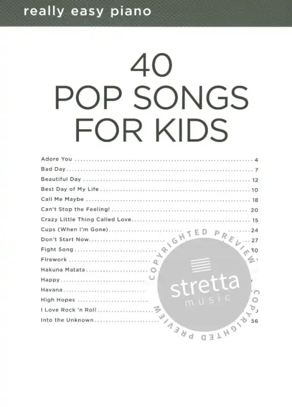 40 Pop Songs for Kids
