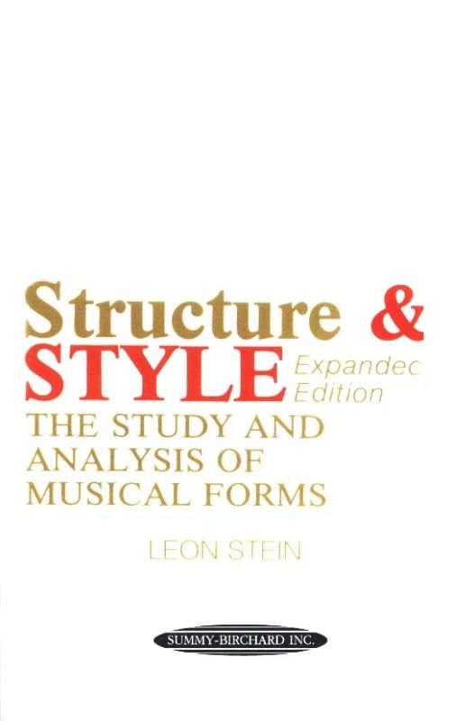 Leon Stein - Anthology of Musical Forms: Structure & Style