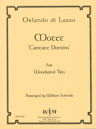 Orlando di Lasso - Motette "Cantate Domino"