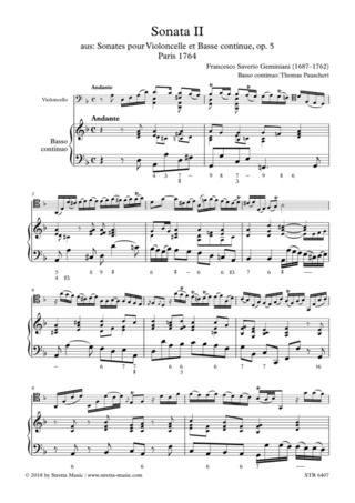 Francesco Saverio Geminiani: Sonata II