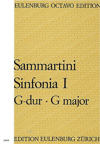 Giuseppe Sammartini - Sinfonie G-Dur Nr.1