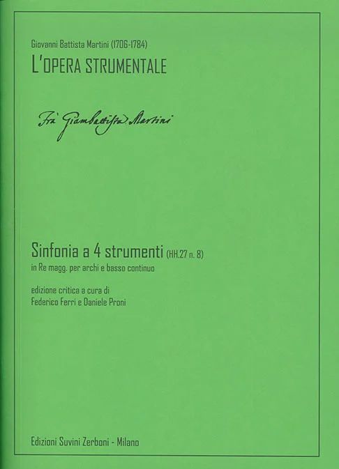 Giovanni Battista Martini - Sinfonia a 4 strumenti