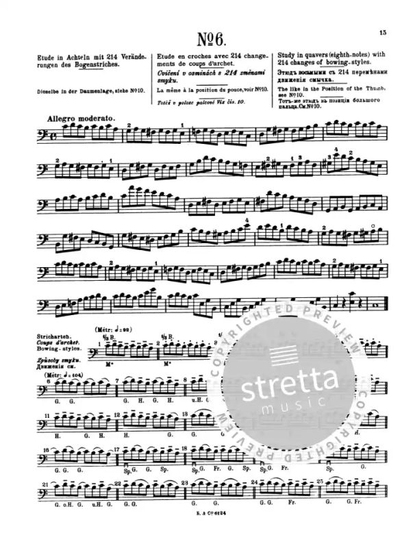 Otakar Ševčík - School of Bowing Technique for Cello Opus 2 Part 1