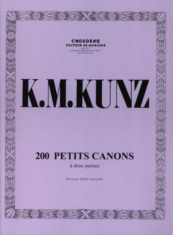Konrad Max Kunz - 200 Petits Canons